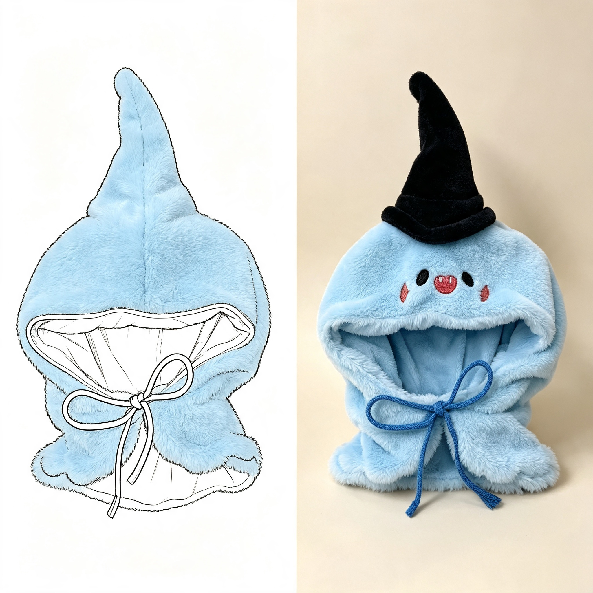 Halloween Doll Shawl, Custom OEM & ODM Doll Apparel Manufacturing, Spooky Character IP