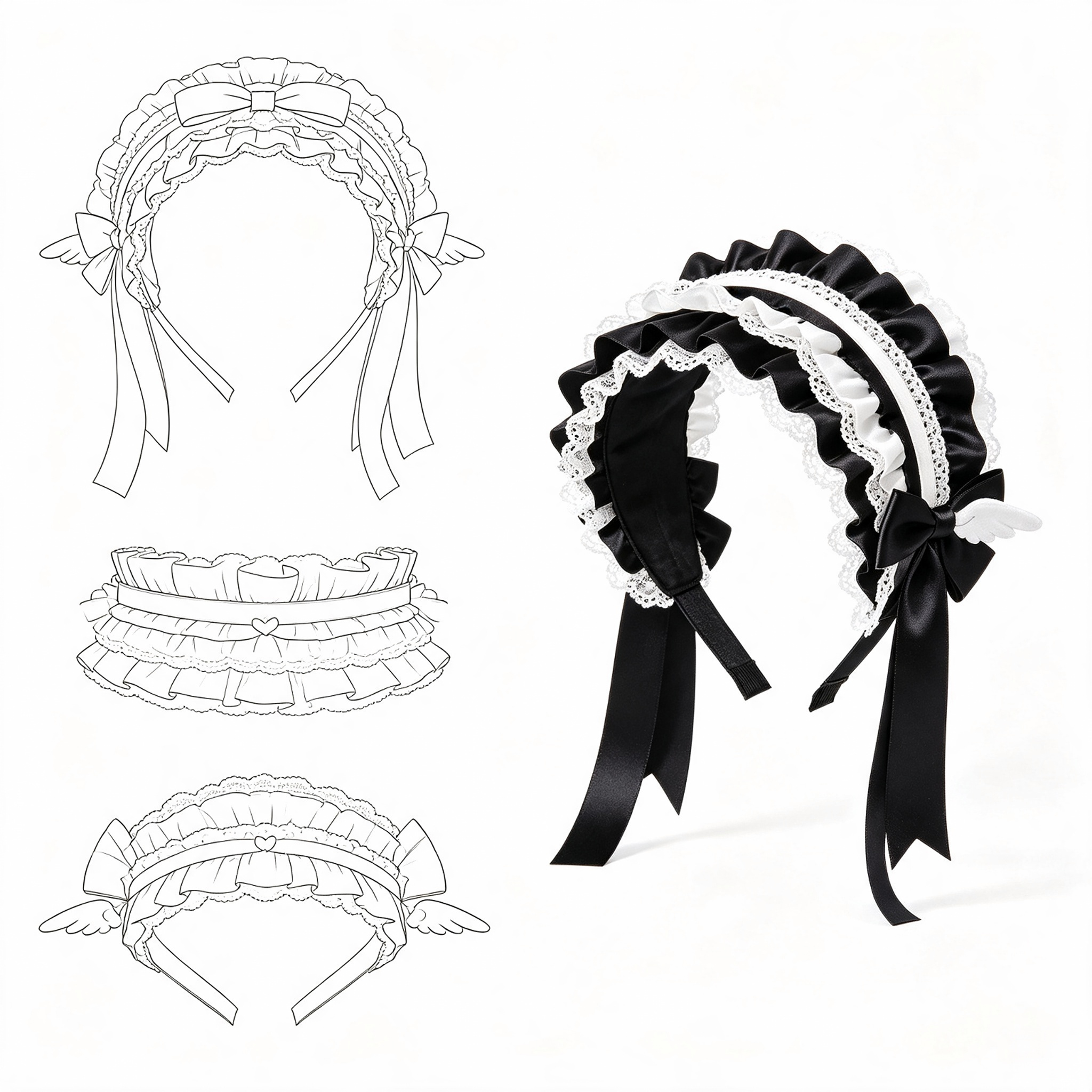 Doll Hair Accessories, OEM & ODM Custom Doll Clothing Design, Character Headwear IP