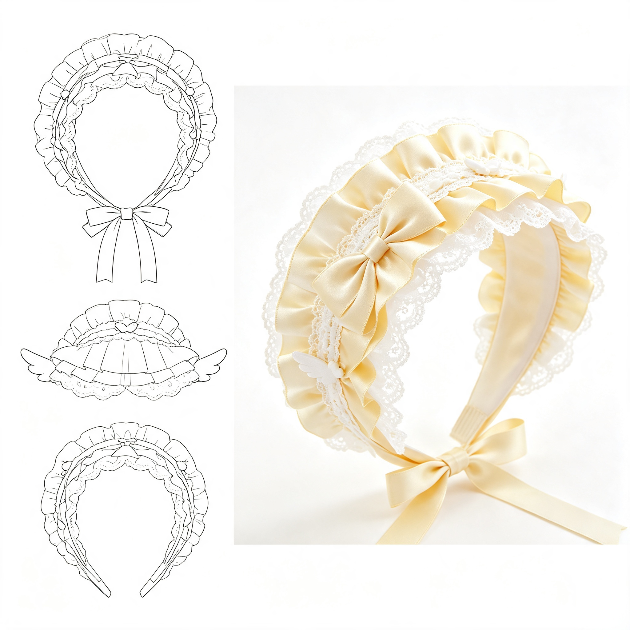 Doll Butterfly Hair Accessory, OEM & ODM Custom Doll Clothing Production, Fairy IP
